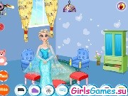 Игра Украшение комнаты Эльзы Игра Украшение комнаты Эльзы